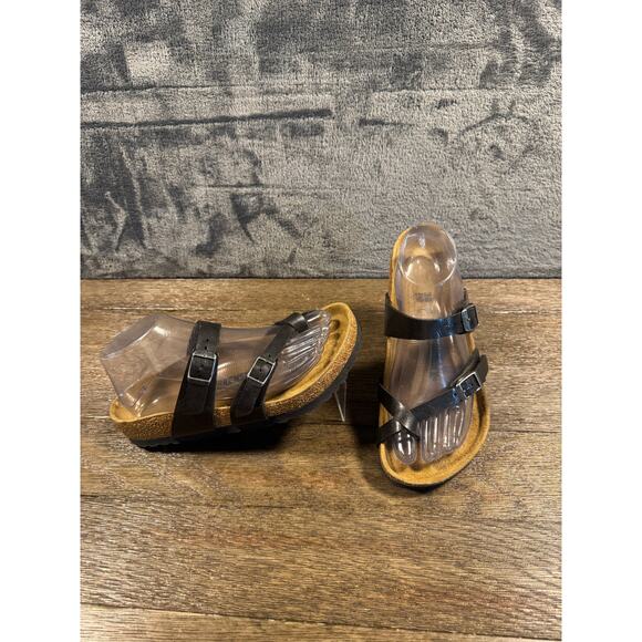 Birkenstock Mayari Birko-Flor sandals in black Women’s Size 38 US 7-7.5 - Picture 1 of 9